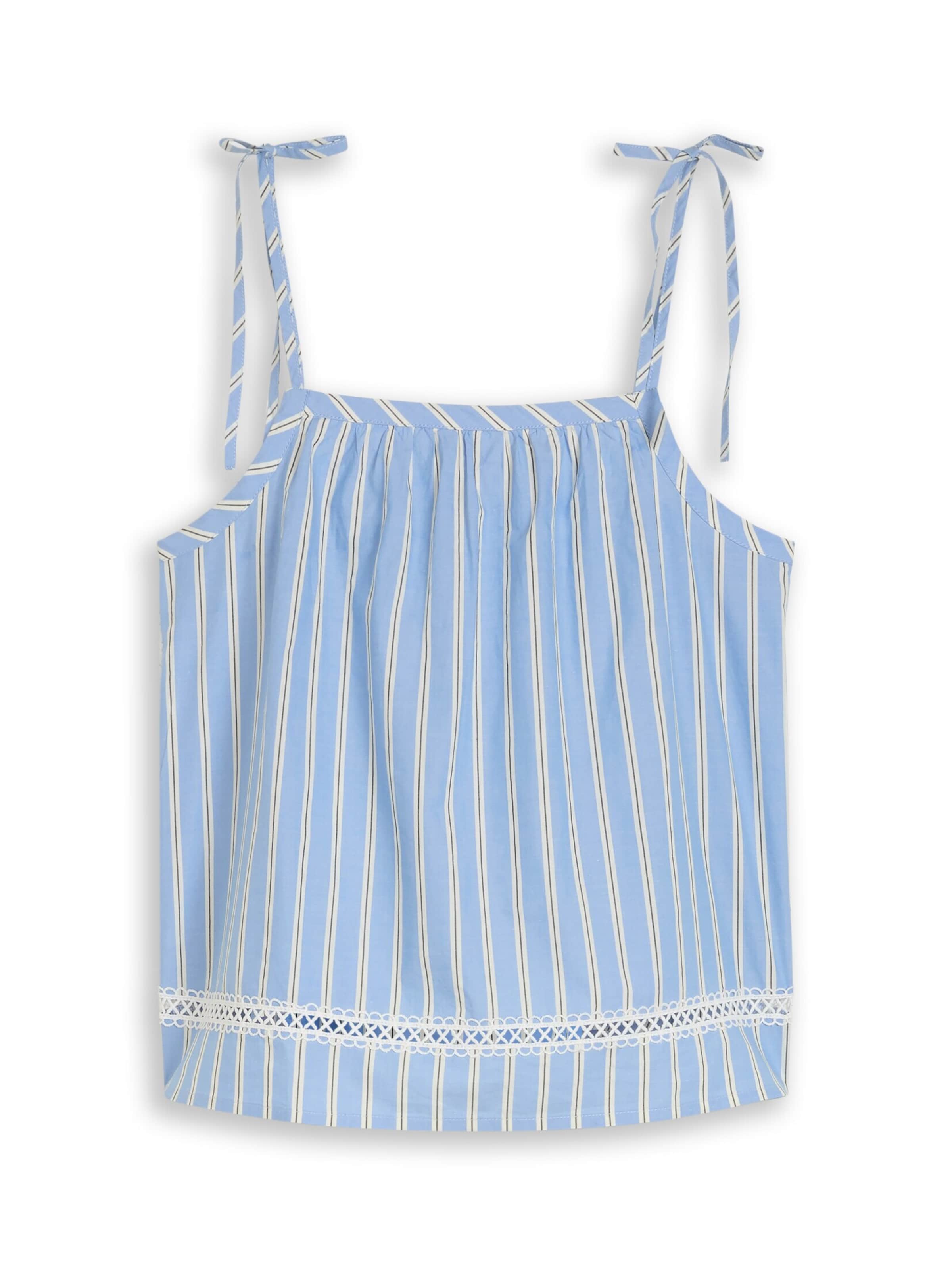 TOM TAILOR DENIM Bluse in Blau: Vorderseite