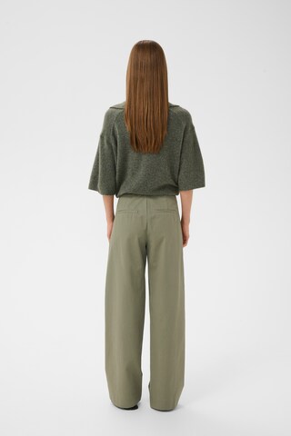 InWear Wide Leg Hose in Grün