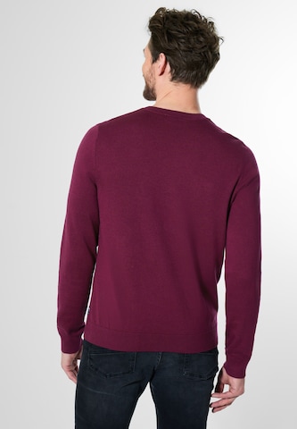 Street One MEN Pullover 'Mouliné' in Rot