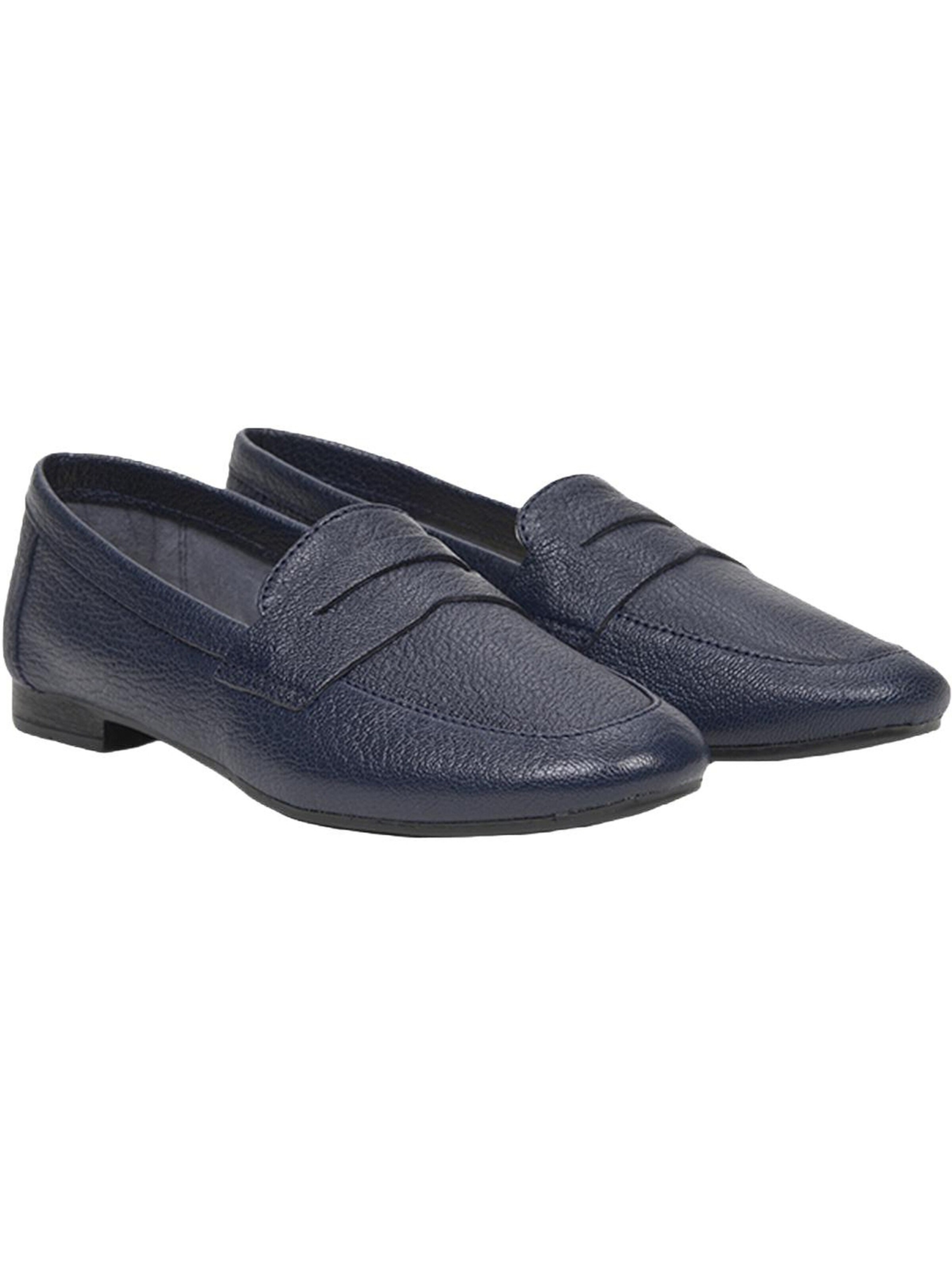 Desa Classic Flats 'Slipper' in Blue: front