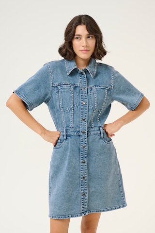 Kaffe Blousejurk 'Doriana' in Blauw: voorkant