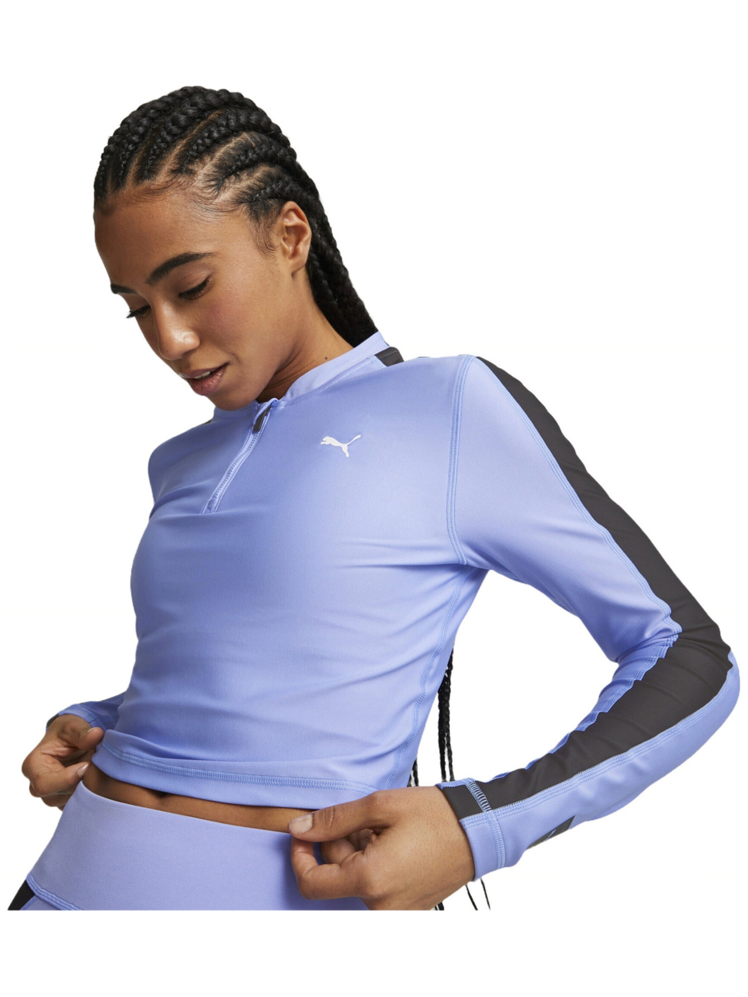 PUMA Blouse 'Puma Fit Eversculpt 14 Zip' in Blue