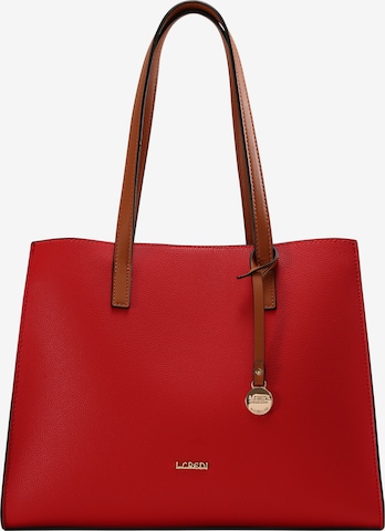 L.CREDI Handbag 'Erpel Shopper' in Red: front