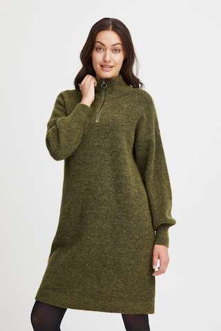 Fransa Knitted dress 'Sanny' in Green: front