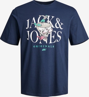 JACK & JONES Tričko – modrá: přední strana