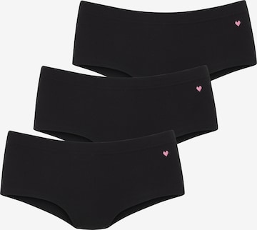 LASCANAHipster gaćice - crna boja: prednji dio