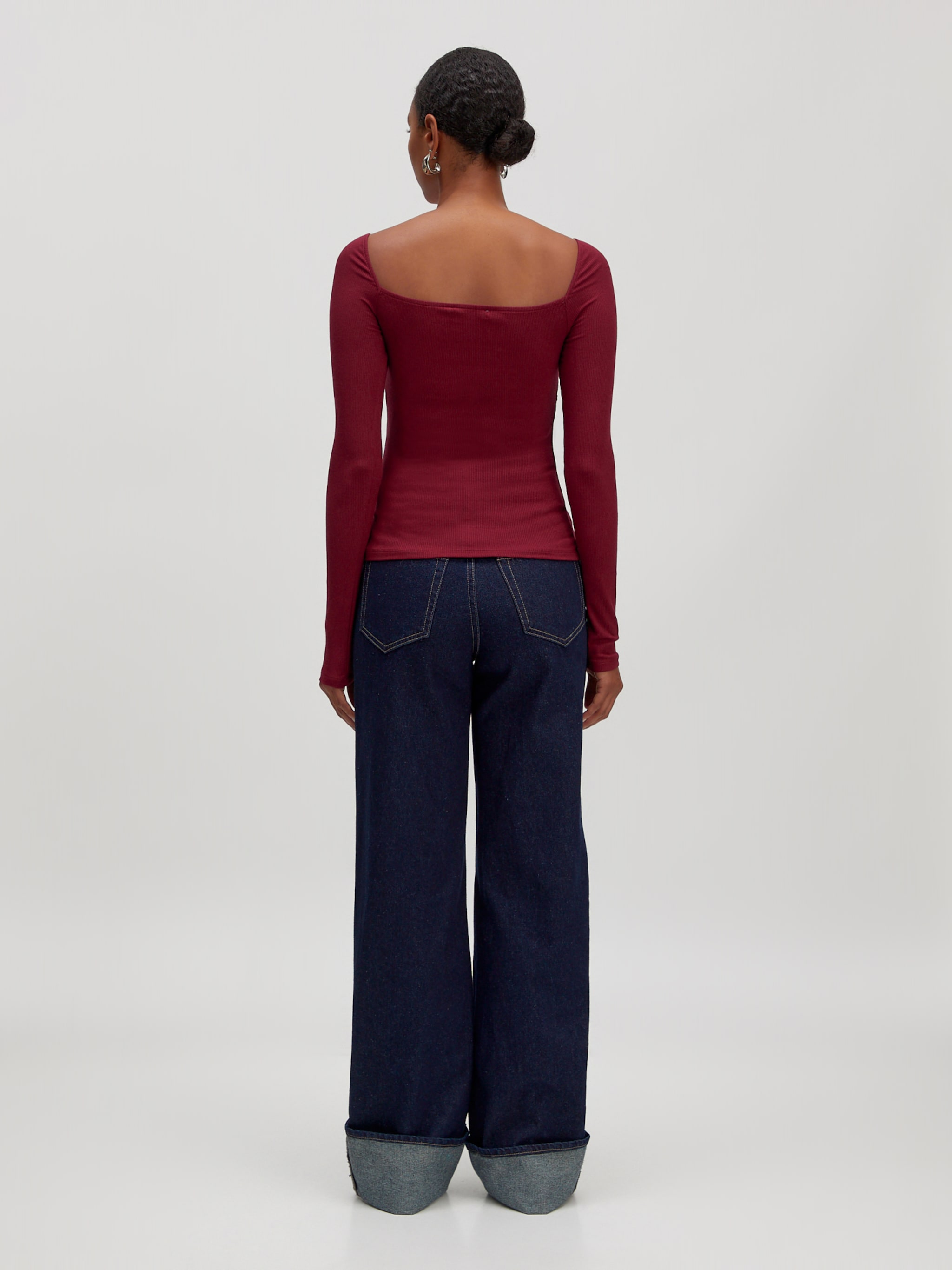 EDITED Producten Shirt 'Loana' Bourgogne