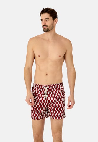 Gassa d'Amante Zwemshorts 'Portofino' in Rood: voorkant