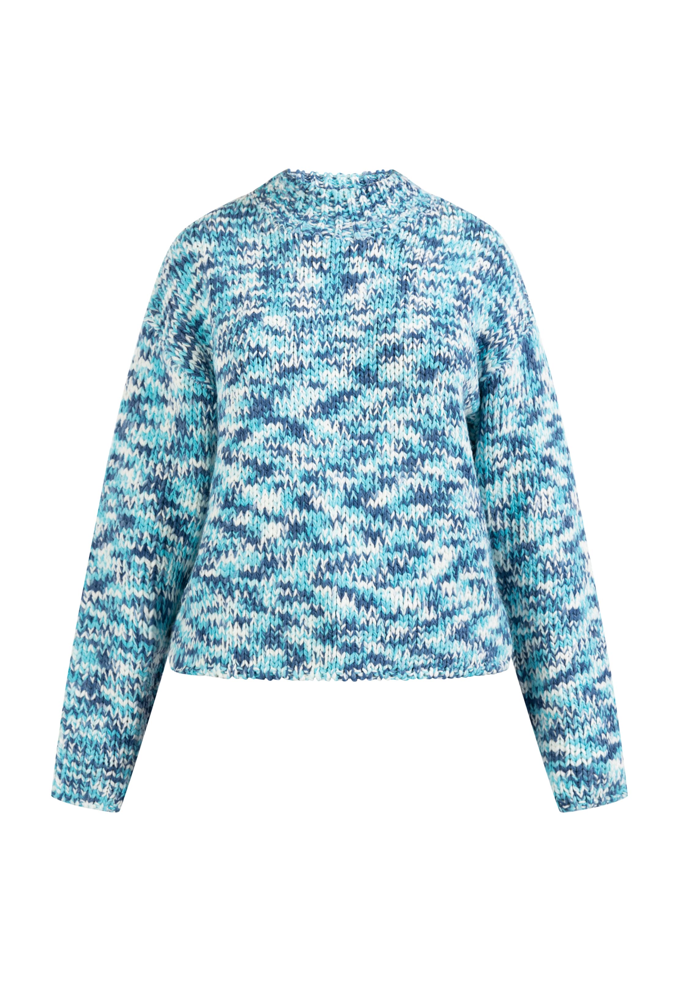 MYMO Svetr – modrá: přední strana