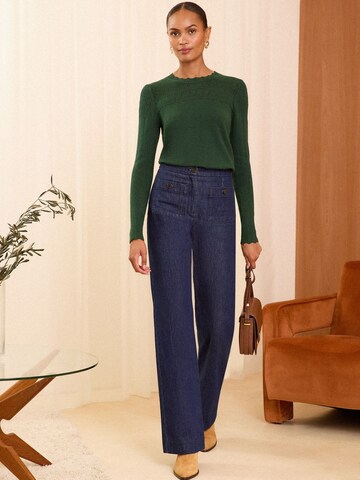 love & roses Pullover in Grün