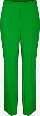 Y.A.S - Regular Calças com vincos 'CLASMA' em verde: frente