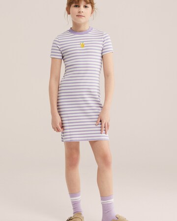 WE Fashion Платье в Лиловый: спереди