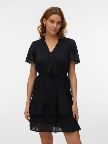 VERO MODA Jurk 'VMTRINE' in Zwart: voorkant