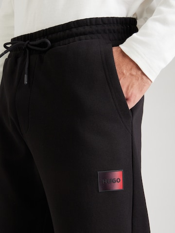 HUGO Tapered Trousers 'Danopan' in Black