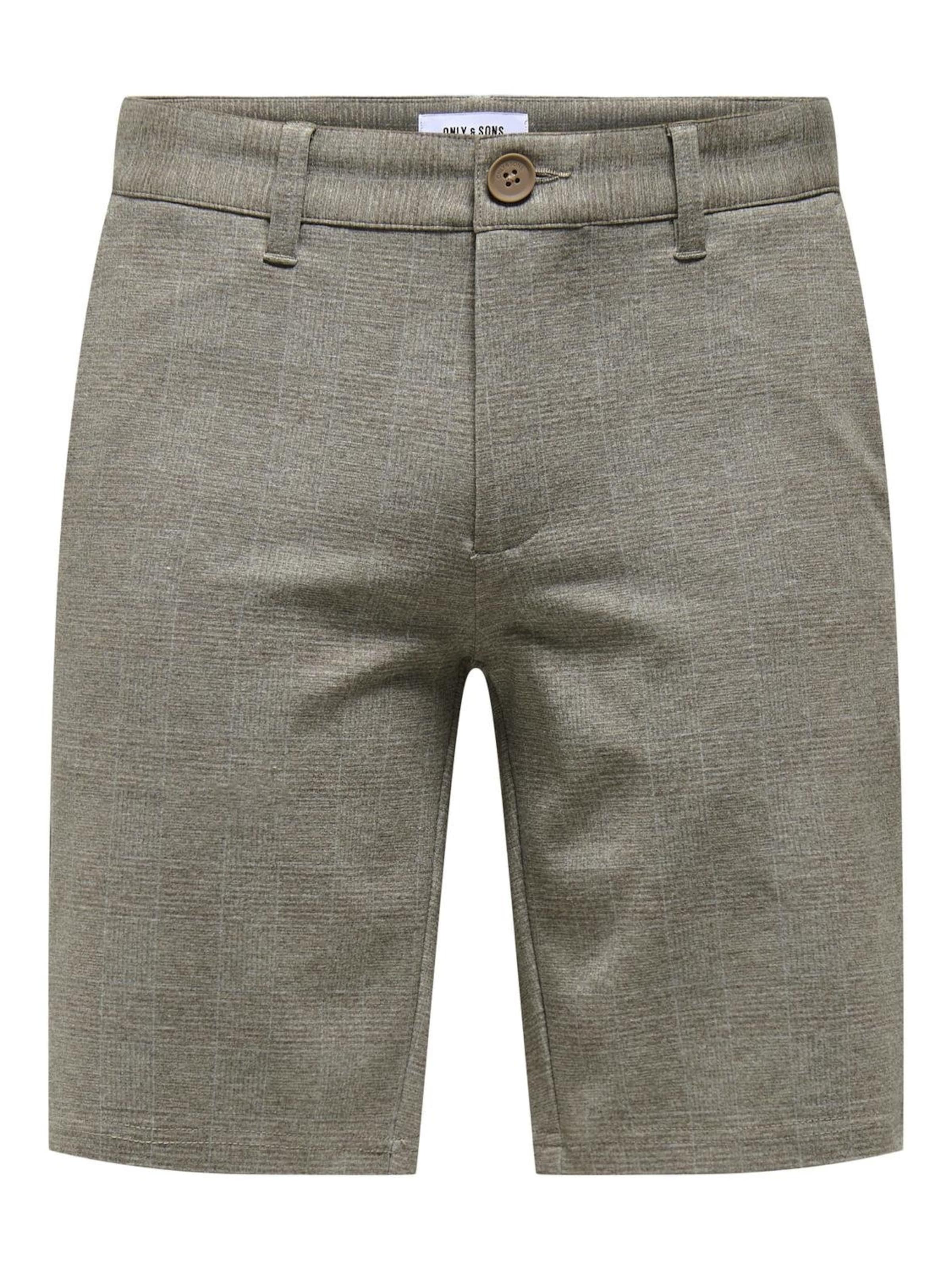 Only & Sons Regular Chino Pants 'Mark' in Grey: front