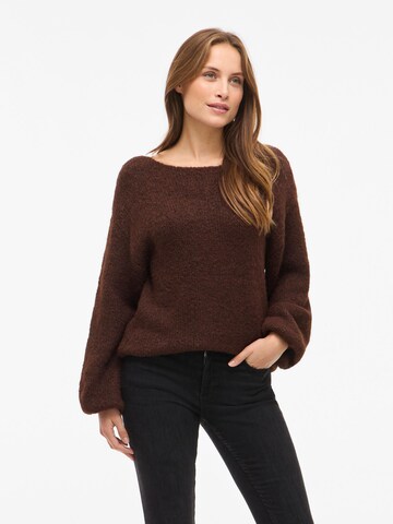 VILA - Jersey 'VIMarley' en marrón: frente