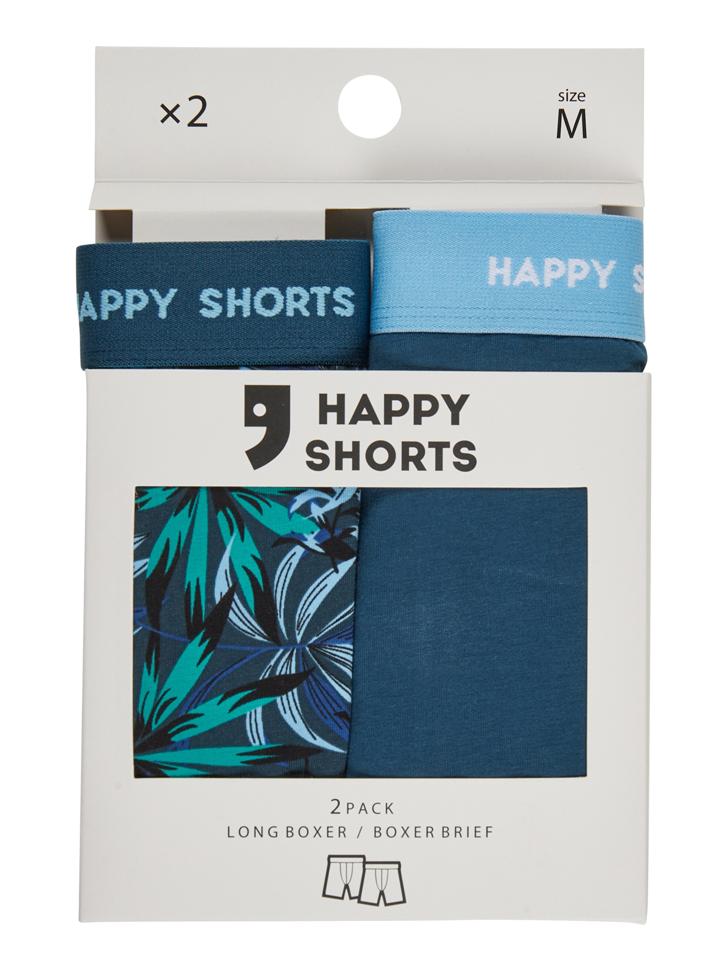 Boxers ' Jersey Boxer Briefs ' Happy Shorts en mélange de couleurs