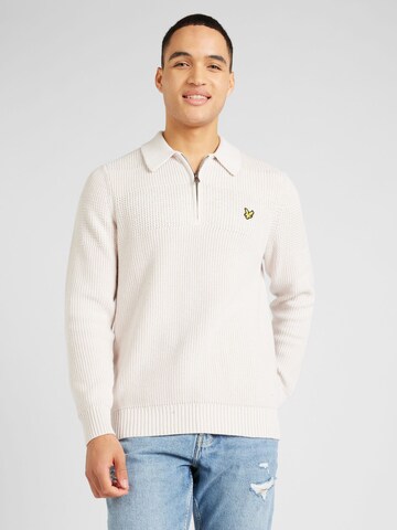 Lyle & Scott Pullover i beige: forside