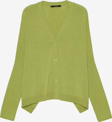 Someday Regular Gebreid vest 'Tardi' in Groen: voorkant