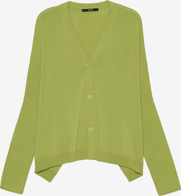 Someday Regular Gebreid vest 'Tardi' in Groen: voorkant