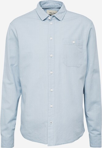 Chemise BLEND en bleu : devant