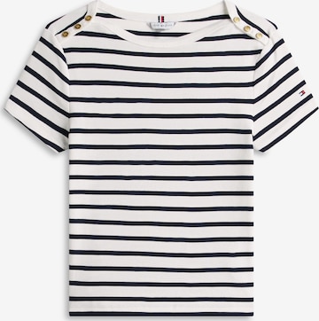 TOMMY HILFIGER Тениска в бяло: отпред
