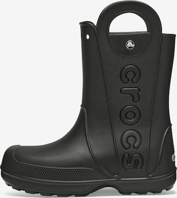 Crocs Rubber Boots in Black: front
