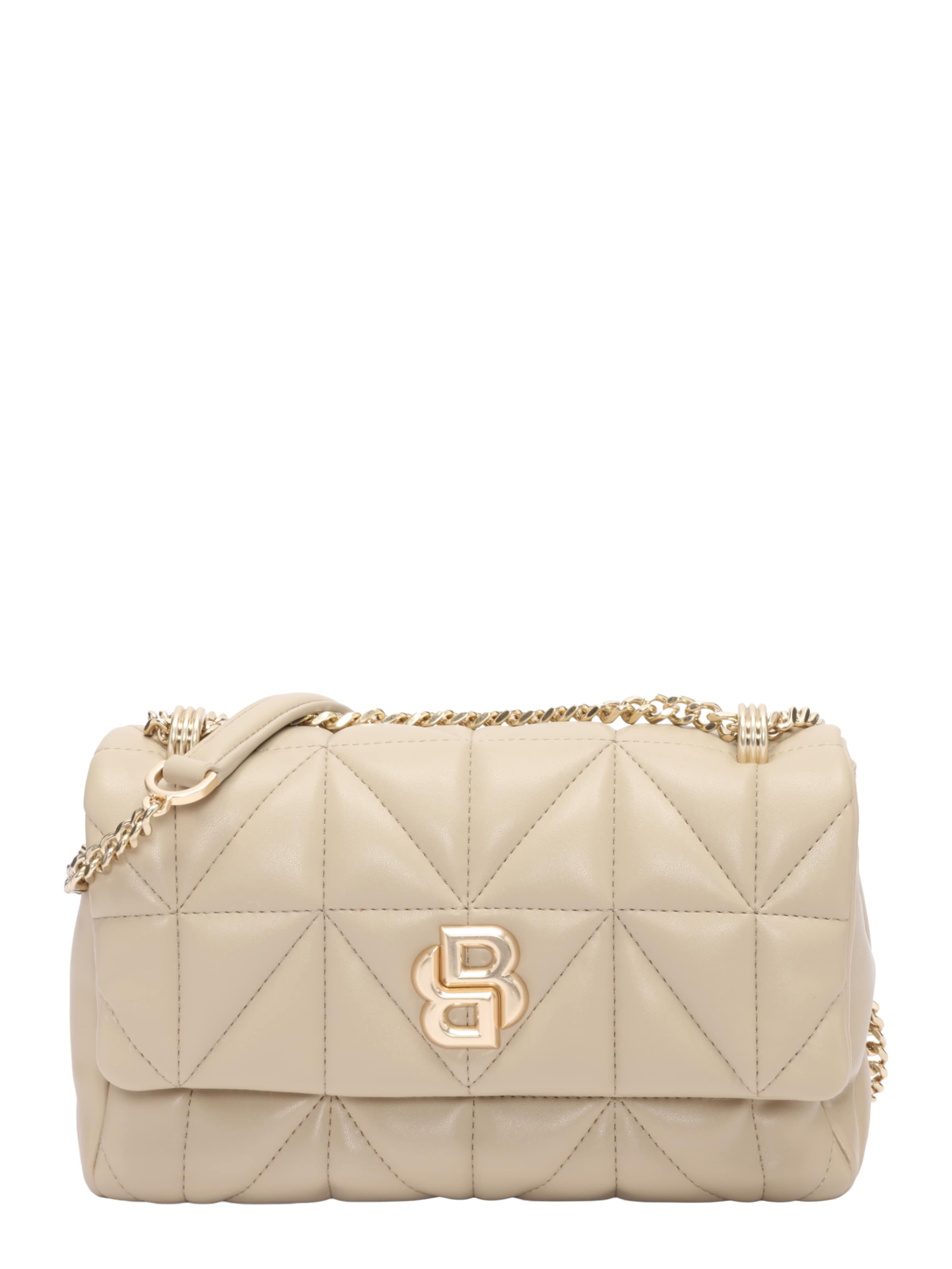 BOSS Skuldertaske 'B_ICON' i beige: forside
