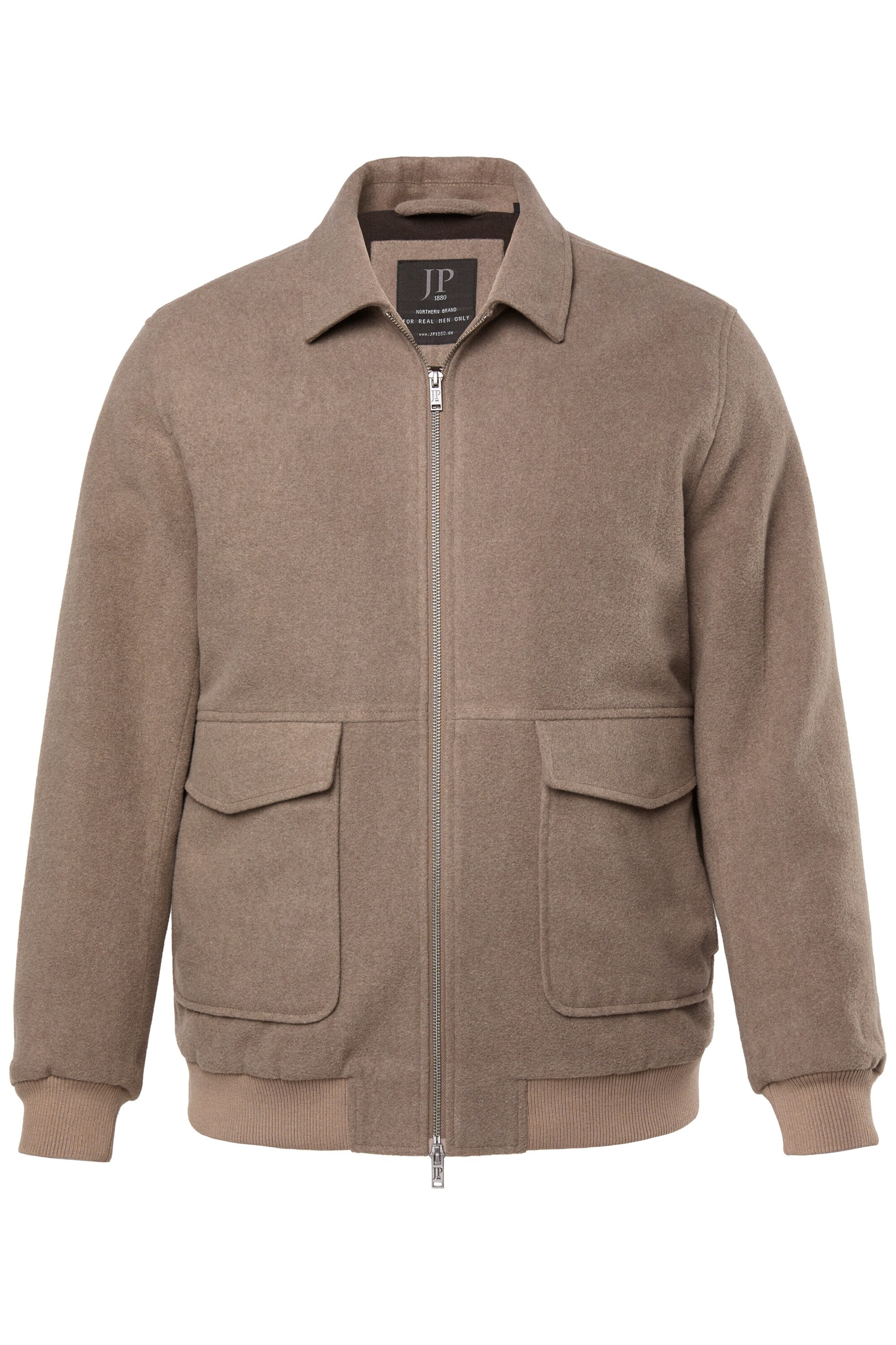 JP1880 Tussenjas in Grijs: voorkant