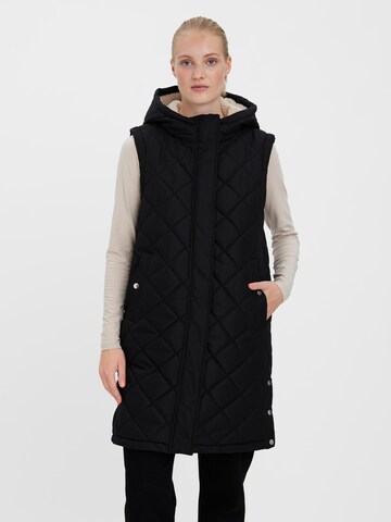 VERO MODA Bodywarmer 'Louise' in Zwart: voorkant