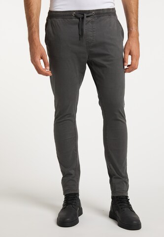 Coupe slim Pantalon chino DreiMaster Vintage en gris : devant