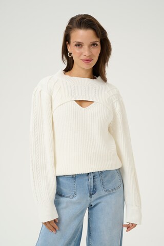 Kaffe Pullover 'Maggi' in Weiß: Vorderseite