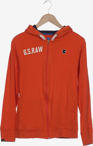G-Star RAW Sweatshirt & Zip-Up Hoodie in L in Orange: front