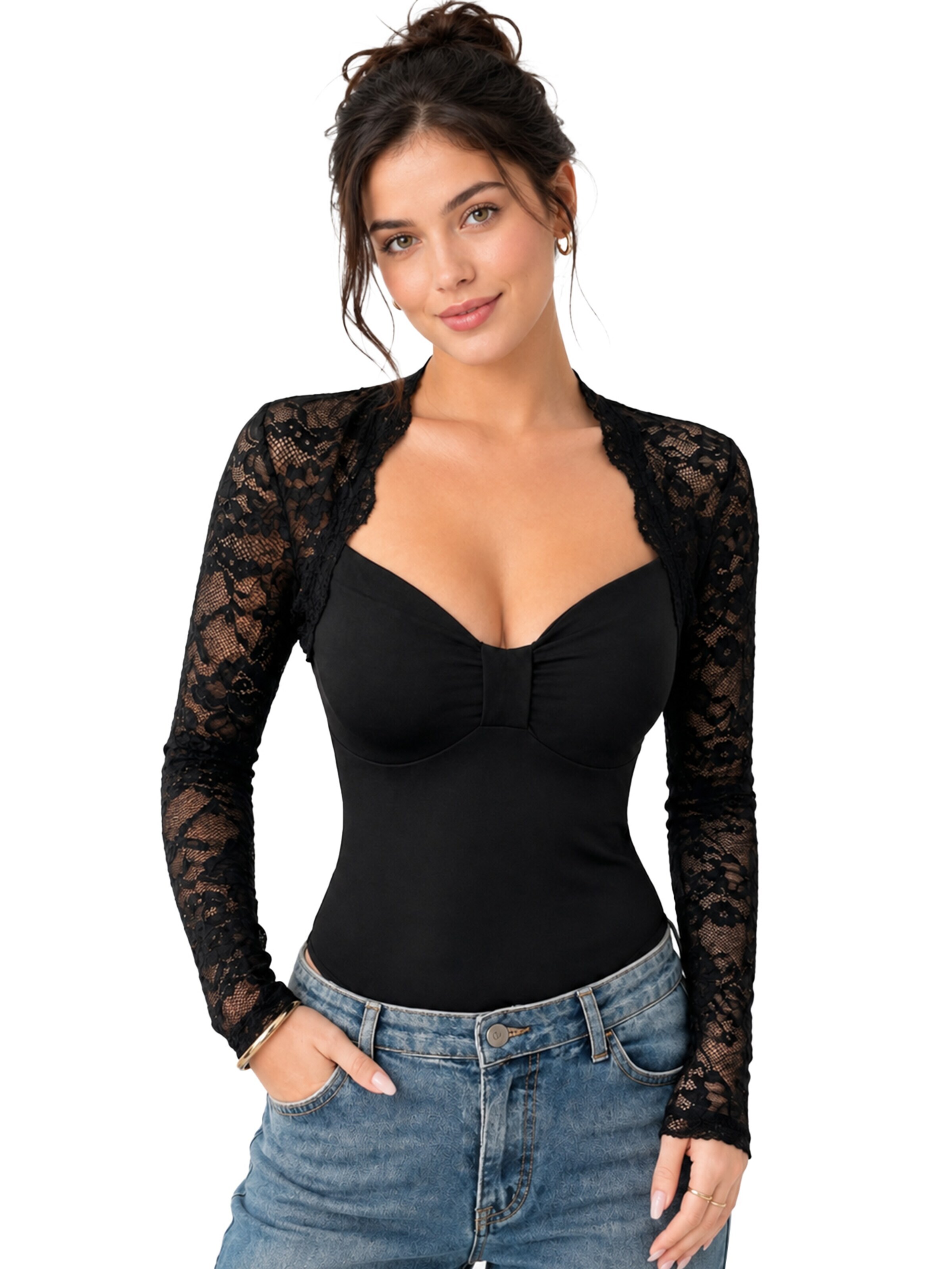 MEETWEE Blouse in Zwart