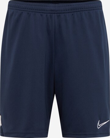 NIKE Regular Workout Pants 'Academy' in Blue: front