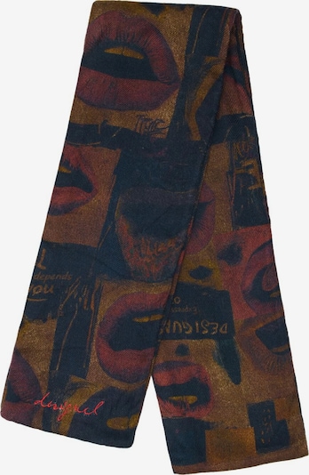 Desigual Šal veličine One Size u smeđa / tamno crvena / crna, Pregled proizvoda