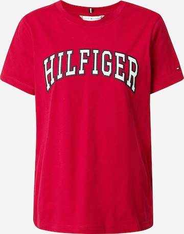 TOMMY HILFIGER Shirt 'VARISTY' in Red: front