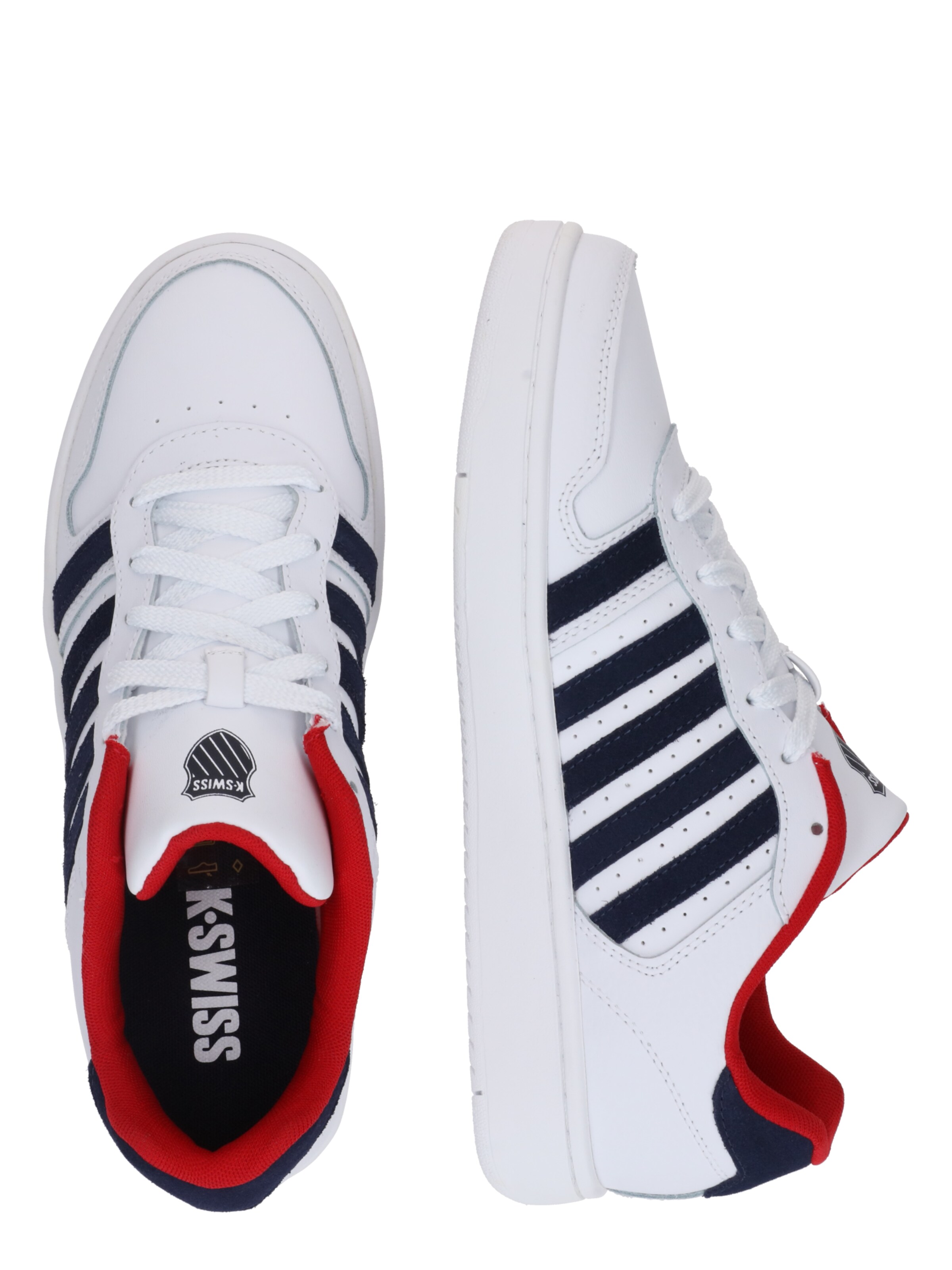 K-SWISS Madalad ketsid 'Court Palisades', värv valge