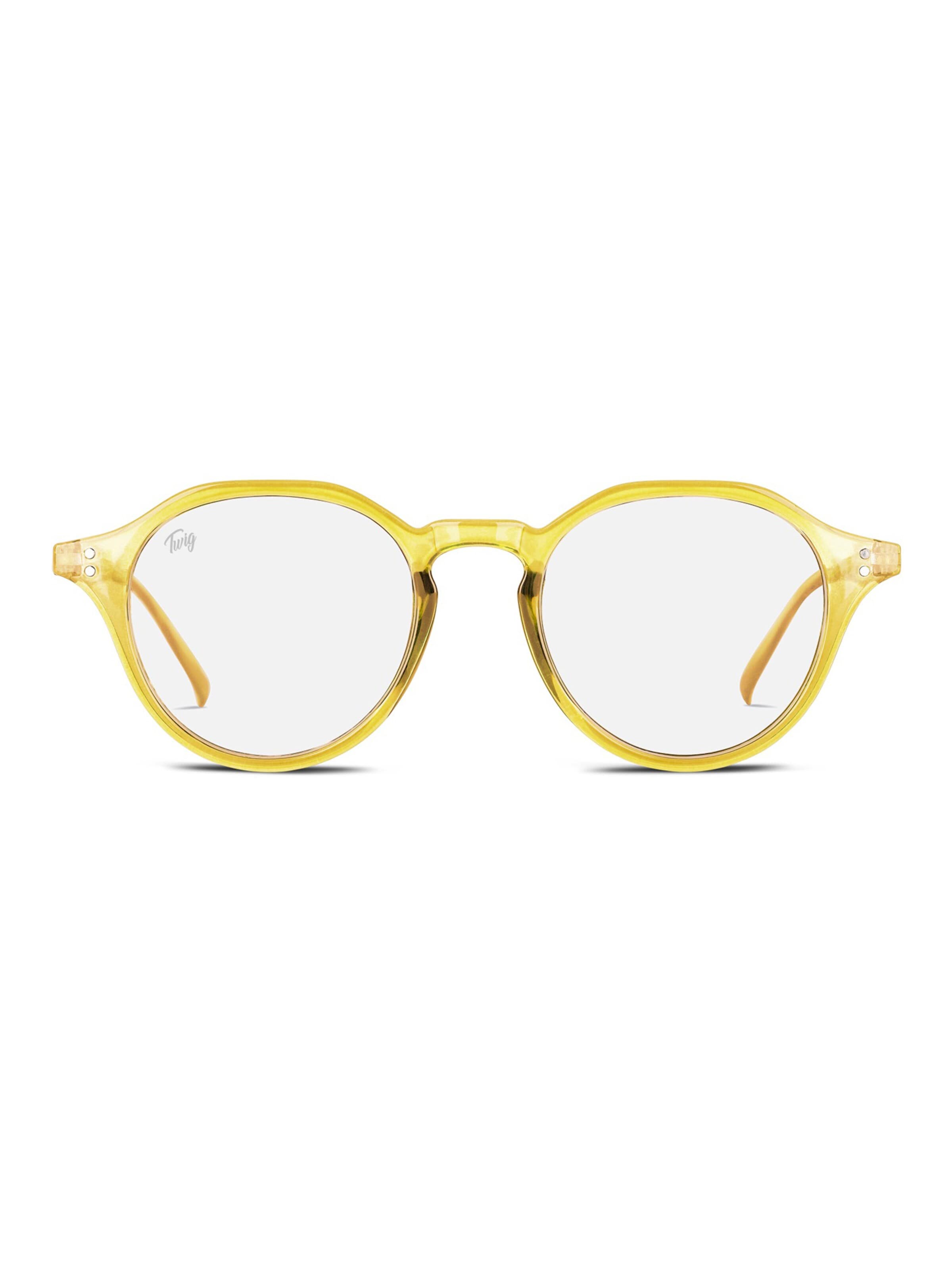 Occhiali 'Langevin BlueLight' di TWIG Concept Milano in giallo: frontale