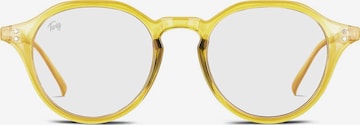Occhiali 'Langevin BlueLight' di TWIG Concept Milano in giallo: frontale