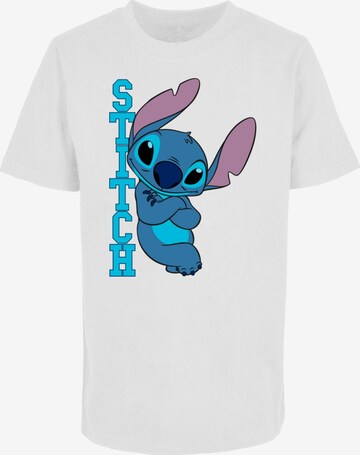 Maglietta 'Lilo And Stitch - Posing' di ABSOLUTE CULT in bianco: frontale