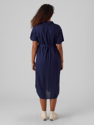 Vero Moda Maternity Skjortklänning 'Bumpy' i blå