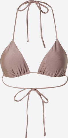LeGer by Lena Gercke Triangle Bikini Top 'Duana' in Brown: front