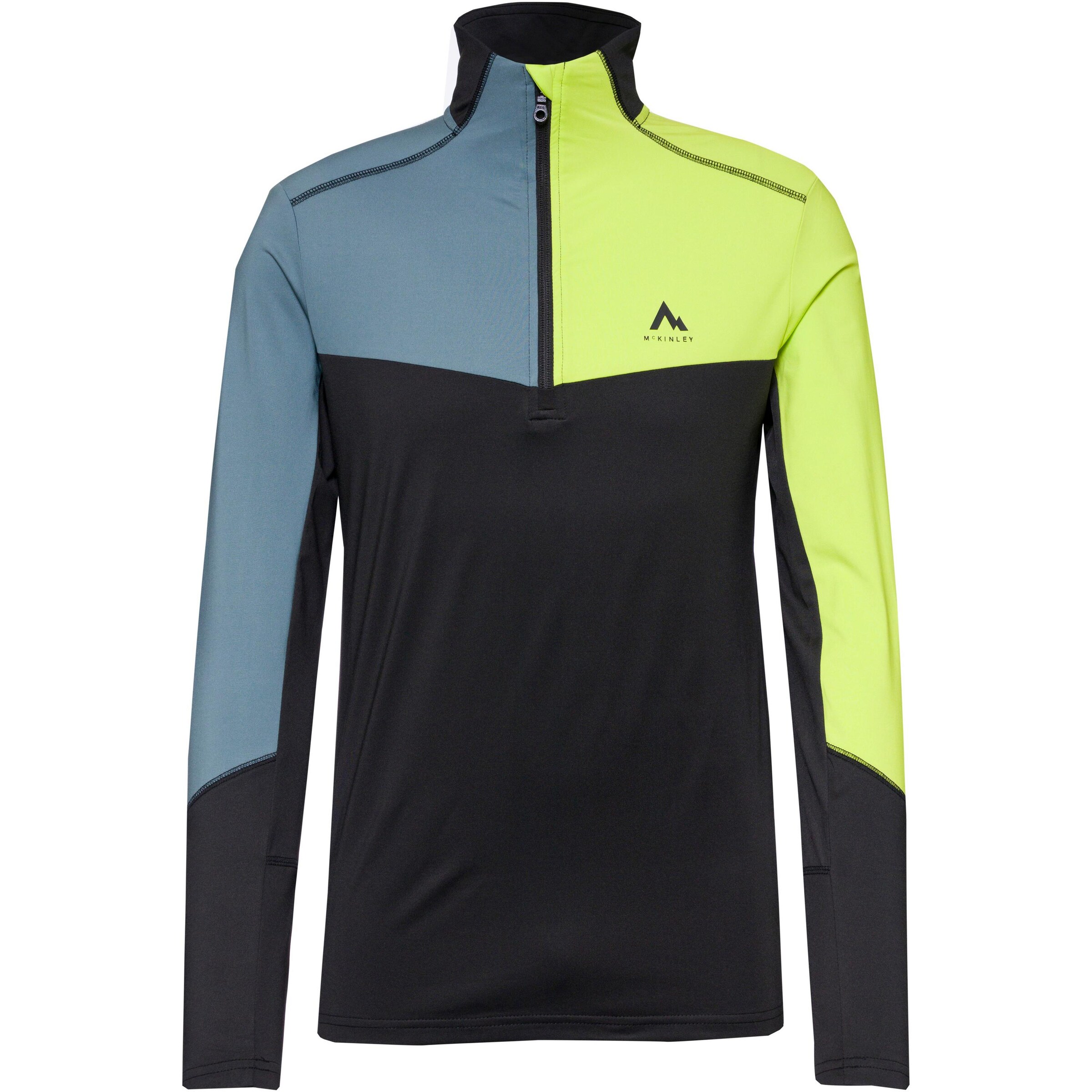 MCKINLEY Langarmshirt 'Fudji' in Schwarz: Vorderseite