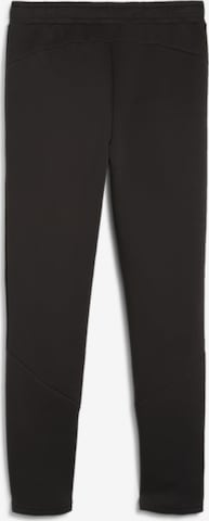 PUMA Slimfit Športne hlače 'Evostripe' | črna barva
