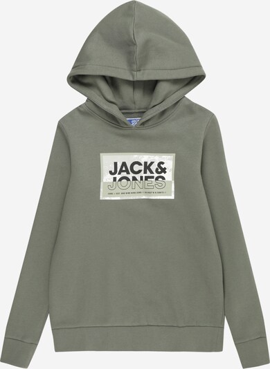 Jack & Jones Junior Sweater majica 'LOGAN' u maslinasta / pastelno zelena / crna / bijela, Pregled proizvoda