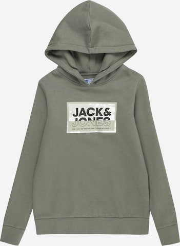 žalia Jack & Jones Junior Megztinis be užsegimo 'LOGAN': priekis