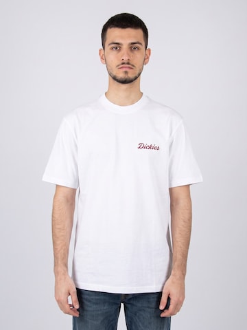 Maglietta 'Wellsville' di DICKIES in bianco: frontale