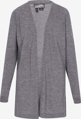 pelēks DreiMaster Vintage Adīta jaka: no priekšpuses