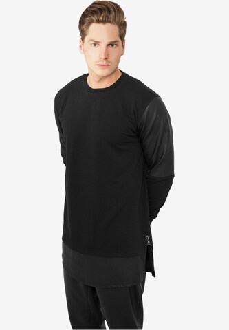 Urban Classics Sweatshirt in Black: front